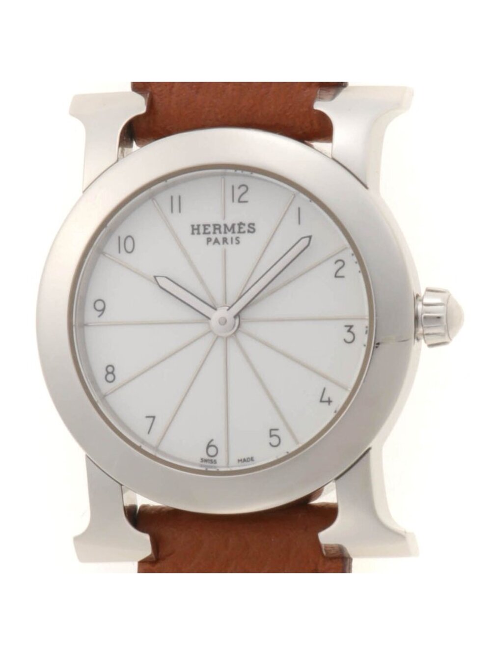 Hermes H Watch Ronde White